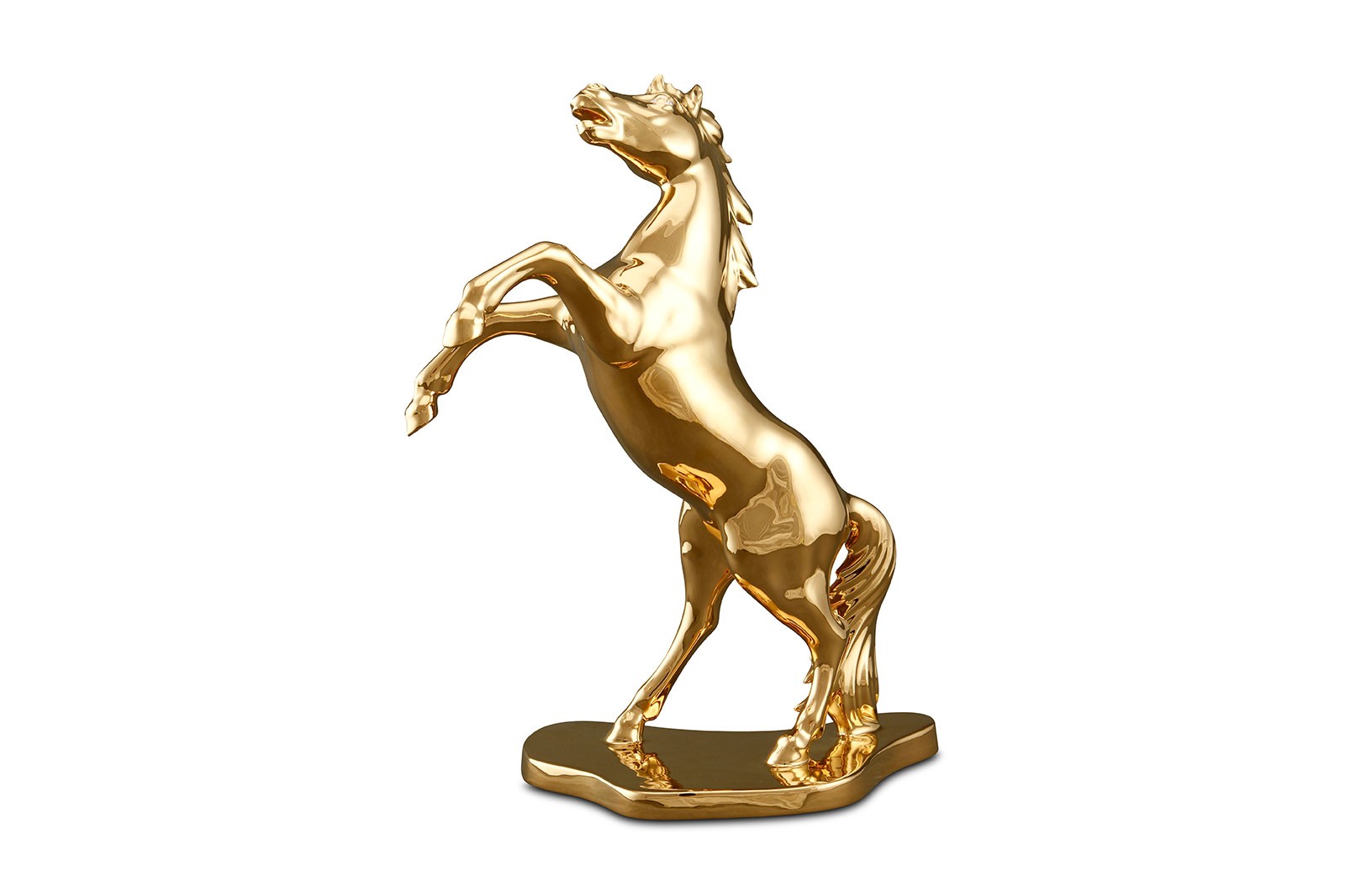 Rampant horse with big base