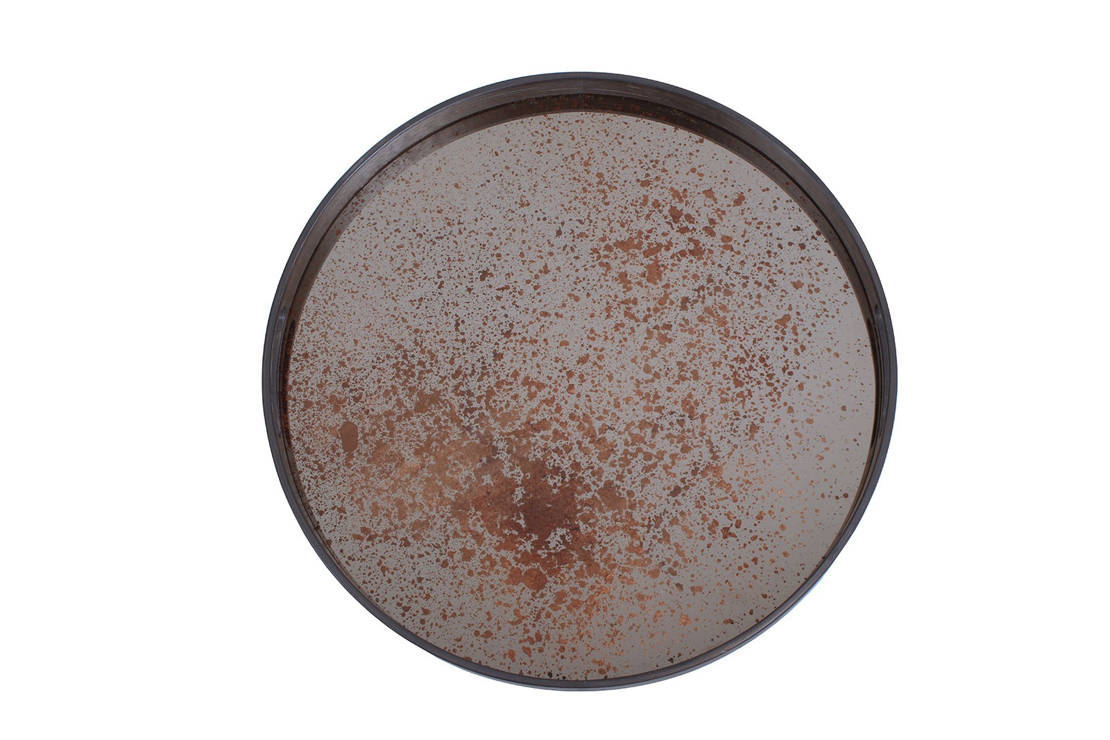 Heavy aged mirror tray