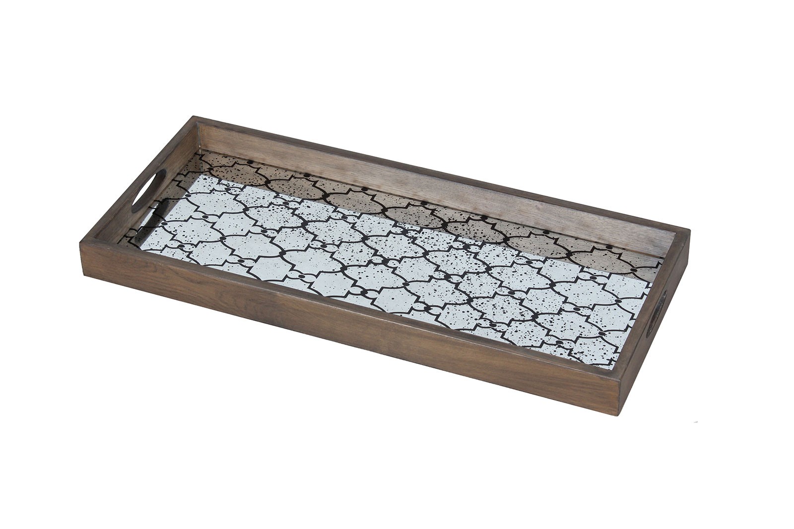 Medium aged mirror tray