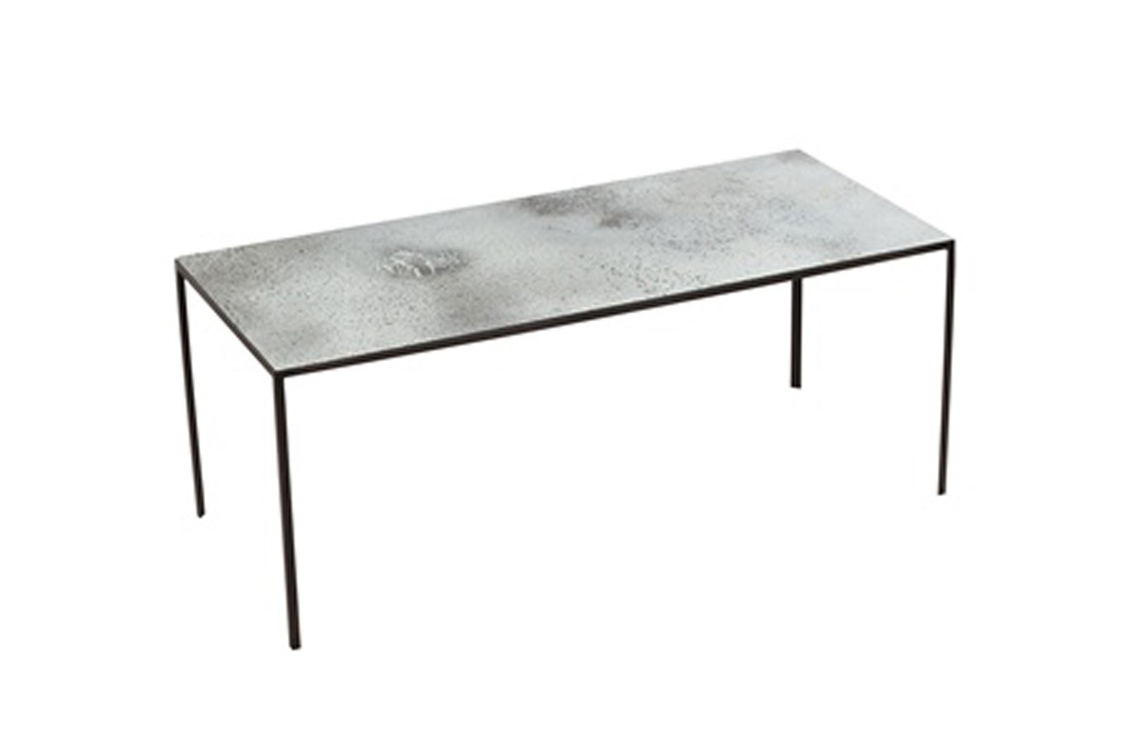 Heavy aged mirror patchwork table-Large