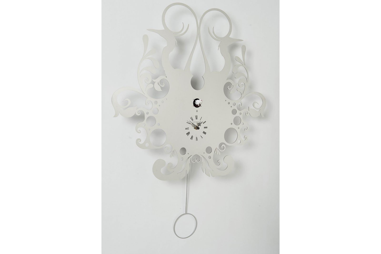 Wall clock stainless INOX