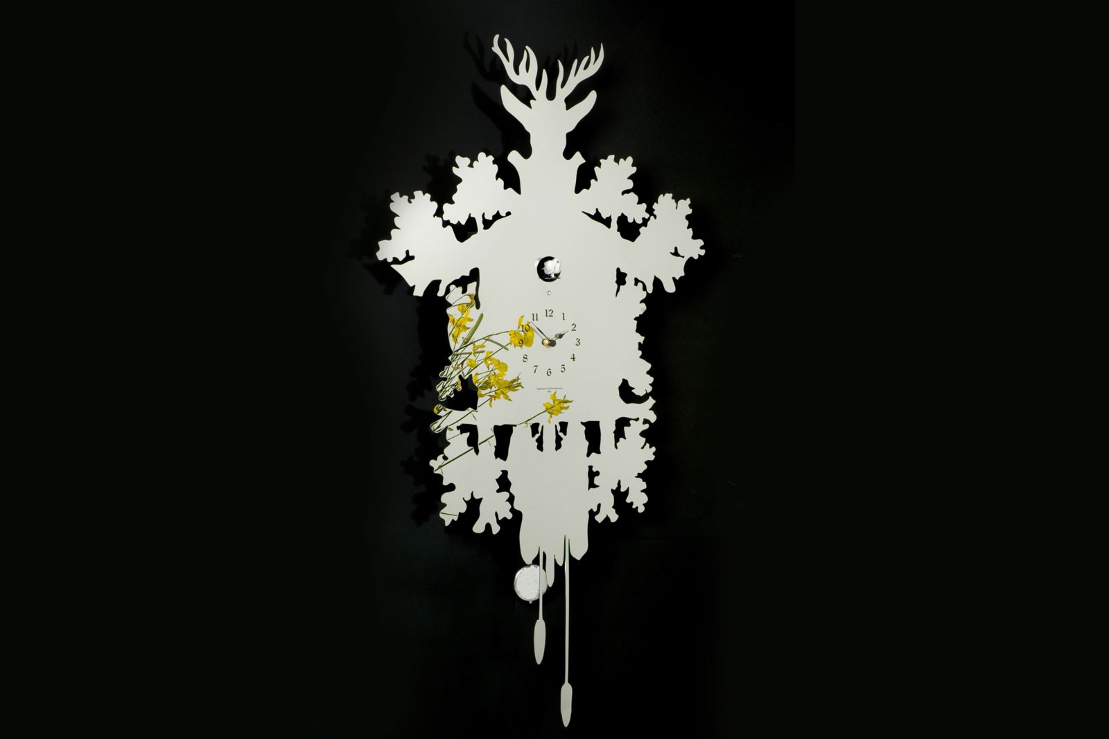 Wall clock stainless INOX