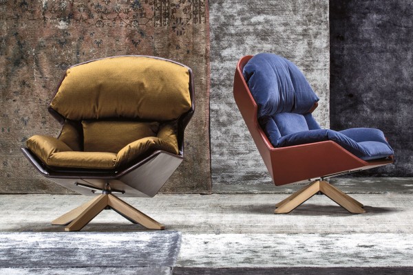 Clarissa armchair Relax with wooden base covering